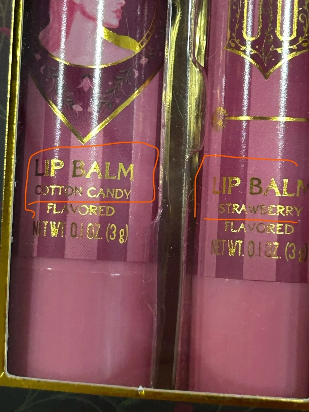 Wicked 4 Lip Balm Set. TASTE BEAUTY. 2 Glinda, 2 Elphaba. NWT. Universal Stud.